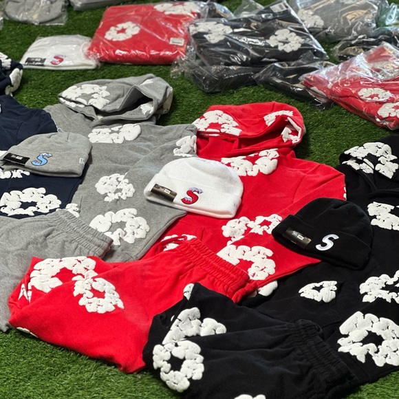 Denim tears sets hoodies / sweatpants - Picture 4 of 5